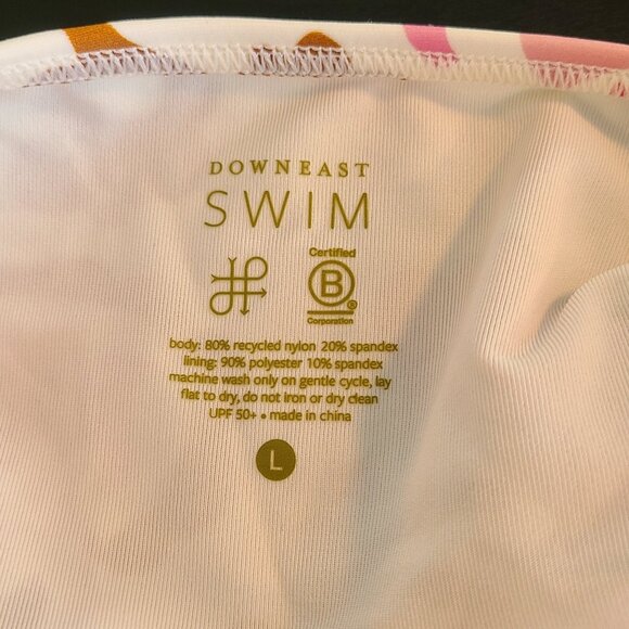 Downeast Cape Elizabeth Paisley One Piece Swimsuit L Modest NEW Soft Cup - Picture 5 of 7